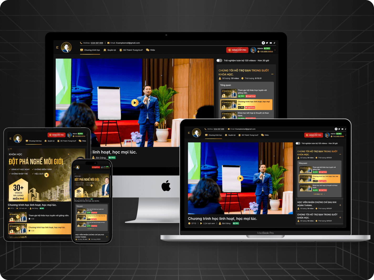 Mua một lần, truy cập suốt đời <br> mọi nội dung khóa học